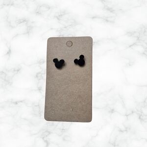 Black Mickey Mouse Stud Earrings